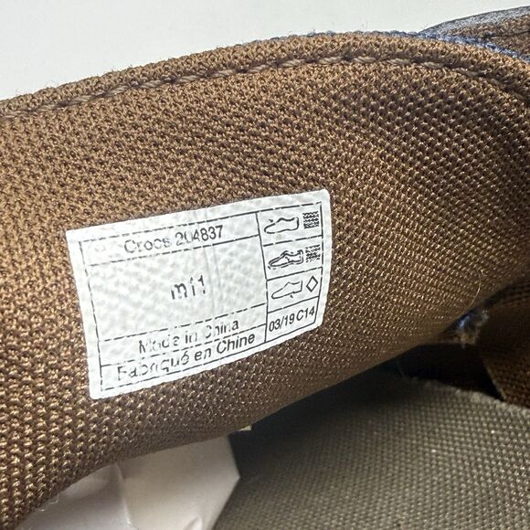 Crocs Santa Cruz Playa Shoes Mens 11 Blue Denim Brown Lace Up Comfort Preppy main image 10